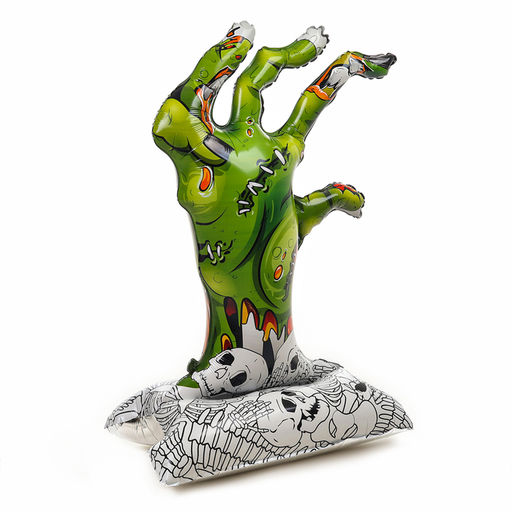 Воздушный шар фольгированный 49" «Руки зомби на подставке», под воздух