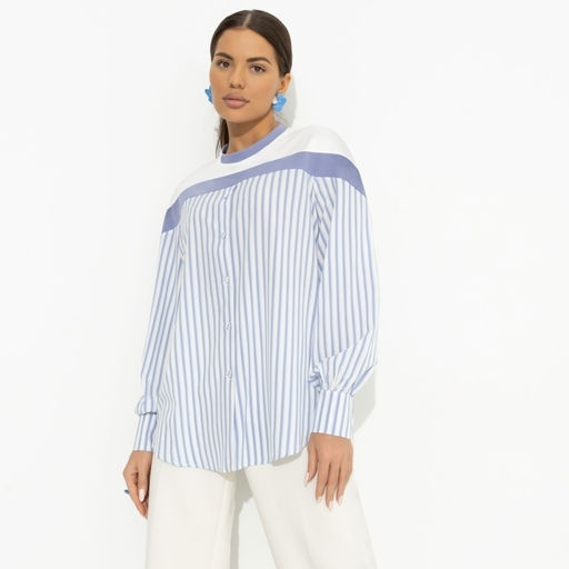 Свитшот комбинированный Всплеск эмоций (blue) - Charutti фото 2