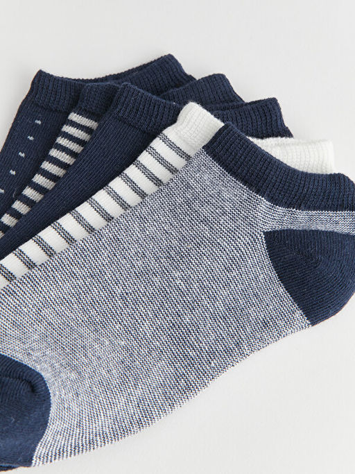 ?izgili Erkek ?ocuk Patik ?orap 5li - Waikiki фото 3