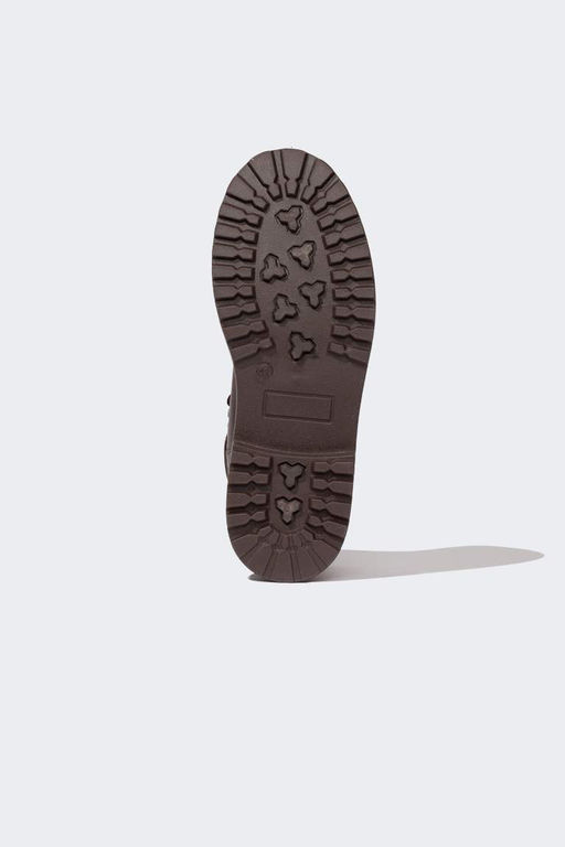 Мужские ботинки из искусственной кожи на плоской подошве со шнуровкой - Defacto фото 5