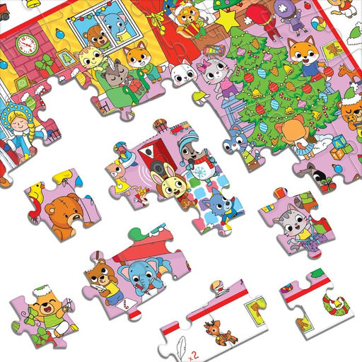Пазл Найди и покажи. К нам приходит Новый год, 120 деталей - Puzzle time фото 4