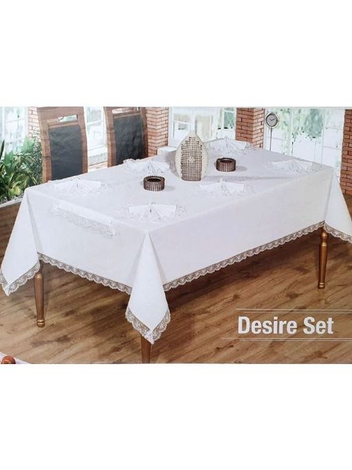 Скатерть Maison Royale DESIRE SET 160*220 8 caлф пудра