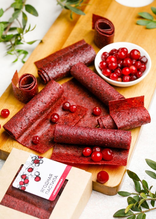 Ягодная пастила клюквенная, 100 г - Сибирский кедр фото 2