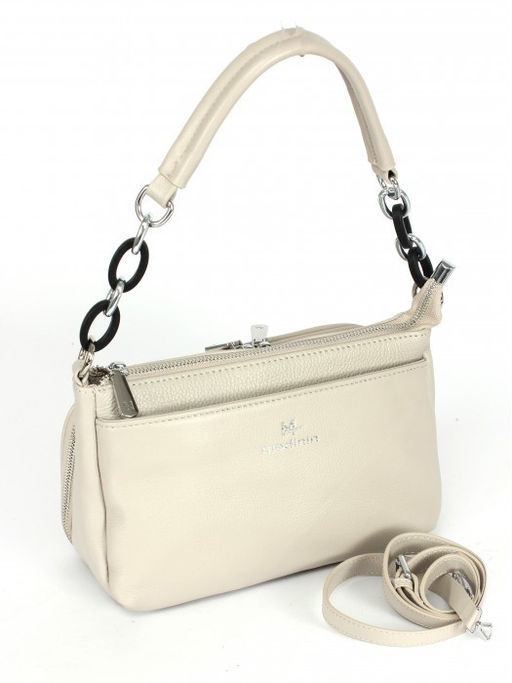 Сумка женская натуральная кожа RM-8011Е, 2отд, плечевой ремень, бежевый SALE 264374