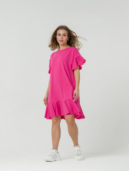 Платье с волнами ПЛОТНЫЙ ХЛОПОК - Knitka wear фото 2