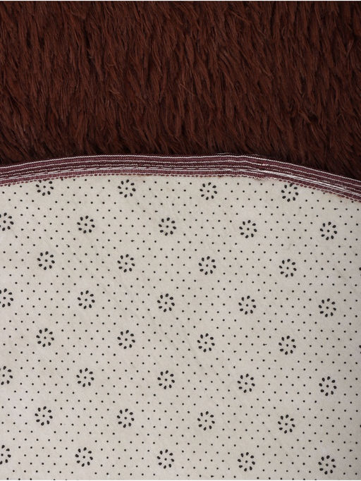 Ковер с ворсом «Этель», d=120 см, коричневый