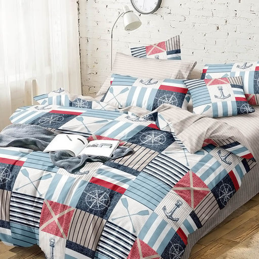 КПБ Поплин Эксклюзив (молния) - Лонгрен 2 сп. с Евро простыней (на молнии с нав.70х70)