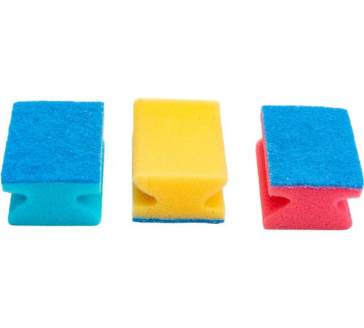 Набор губок для посуды 3 шт. профильных, арт. 003927