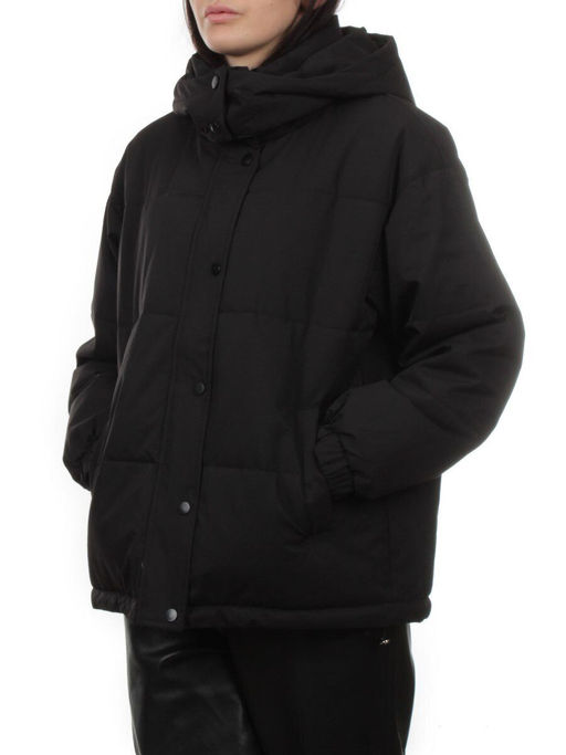 S24-268 BLACK Куртка демисезонная женская (100 гр. холлофайбер) - Fashion фото 5