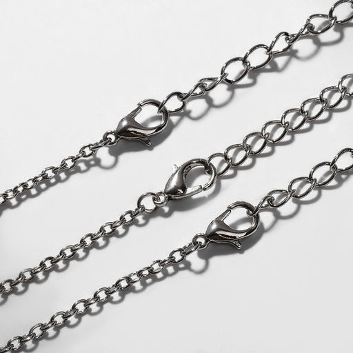 Кулоны на цепочке Неразлучники, с надписью best friends, 3 шт. цвет серебро, 40 см - Tell your story фото 4