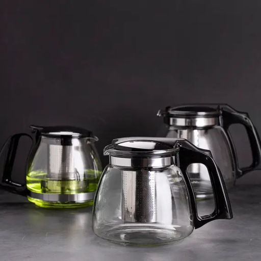 Чайник Гермес, стекло / пластиковая ручка 900 мл - Fujian Province Guang Fu Tea фото 3