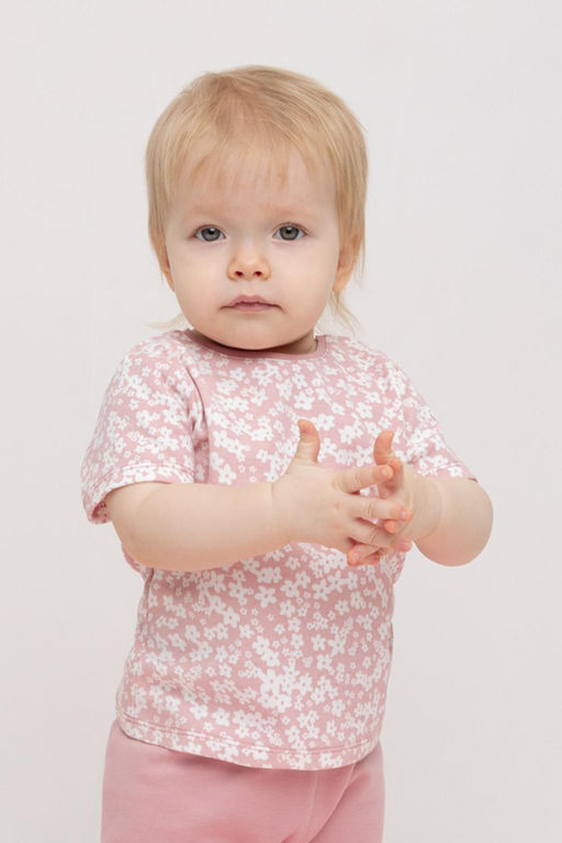 К 301156/бледно-лиловый,цветочки фуфайка яс - Crockid фото 5