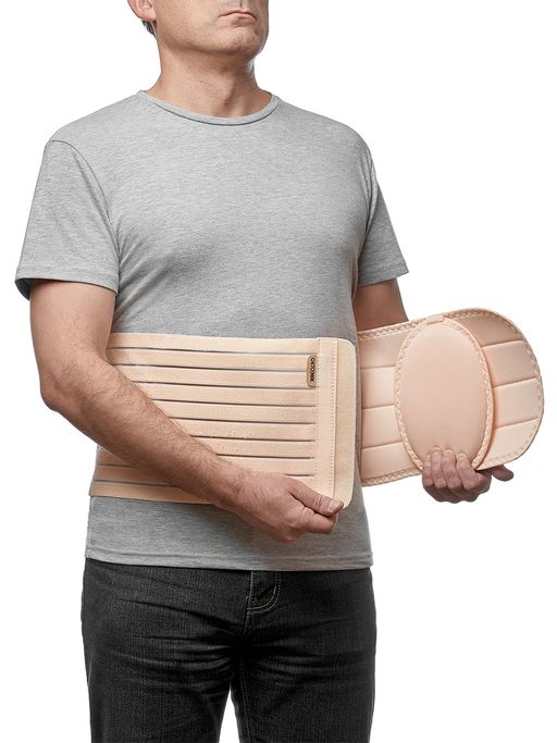 Бандаж послеоперационный грыжевой со съемным пелотом шириной 20см