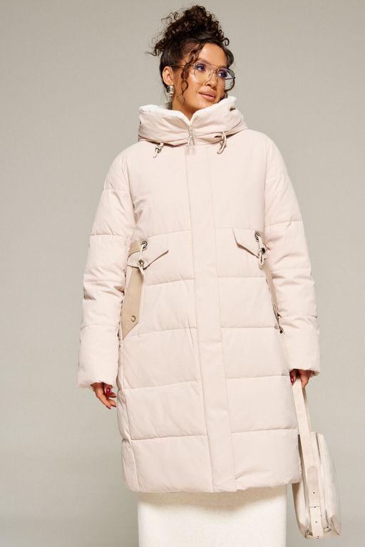 Пальто Beautiful Free 8019 бежевый