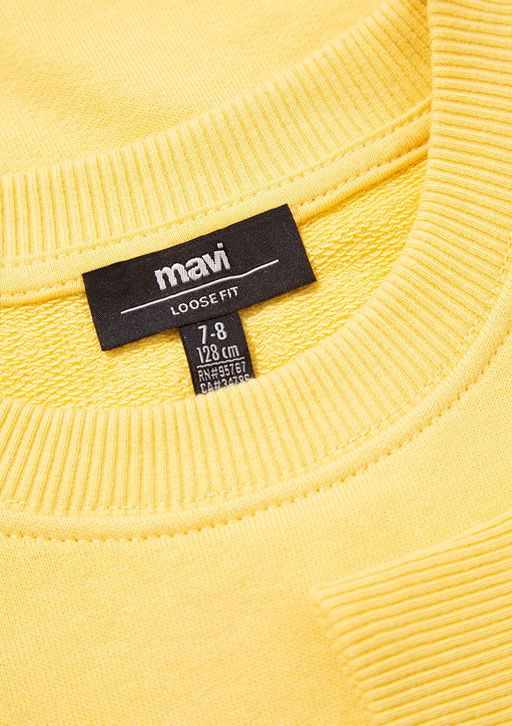 M Logo Bask?l? Sar? Sweatshirt - Mavi фото 3