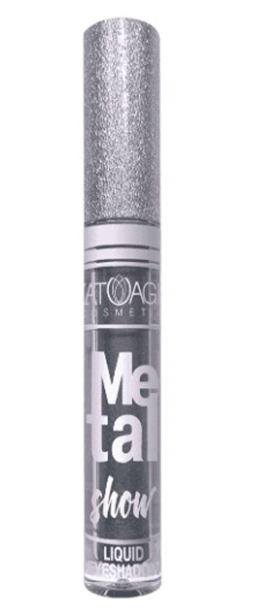 Latuage Тени для век жидкие "Metal show" №723 серебристо небесный