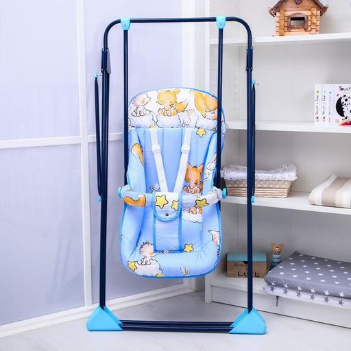 Качели детские напольные «Ветерок-Люкс», синий, МИКС