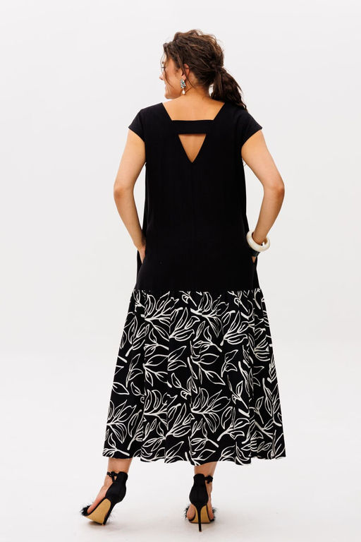 Платье ANELLI 56 черно-белый ангел - Ketty фото 4