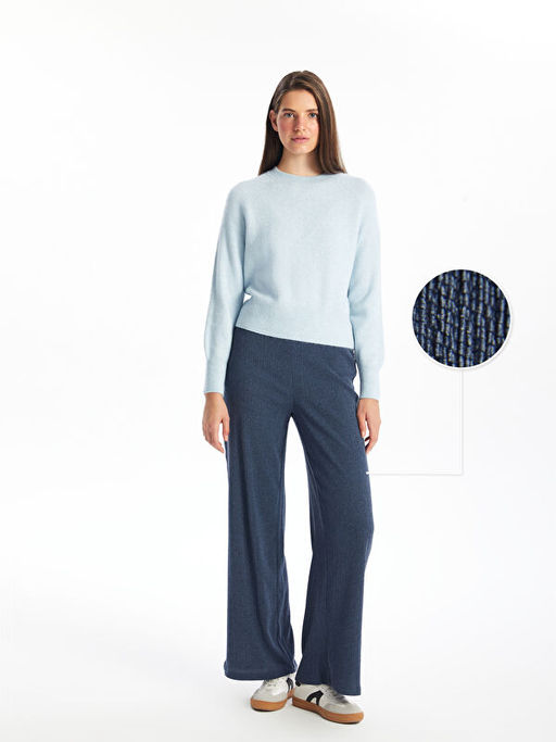 Dar Fit Dokulu Kad?n Pantolon