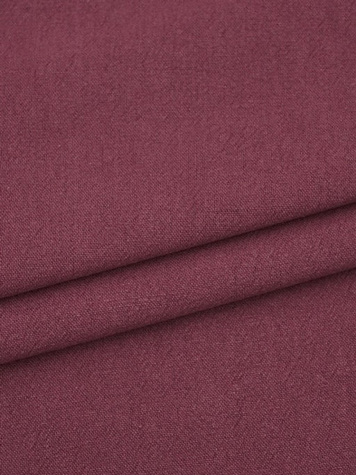 Крапива Рами (Ramie) с хлопком цв.Винтажный бордово-лиловый, ш.1.4м, крапива-50%, хлопок-50% - Купава фото 6