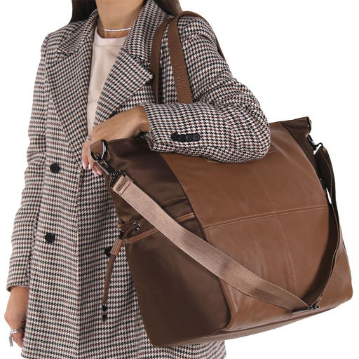 Сумка дорожная кожаная 9010W khaki Polina&Eiterou в Новосибирске  фото 2