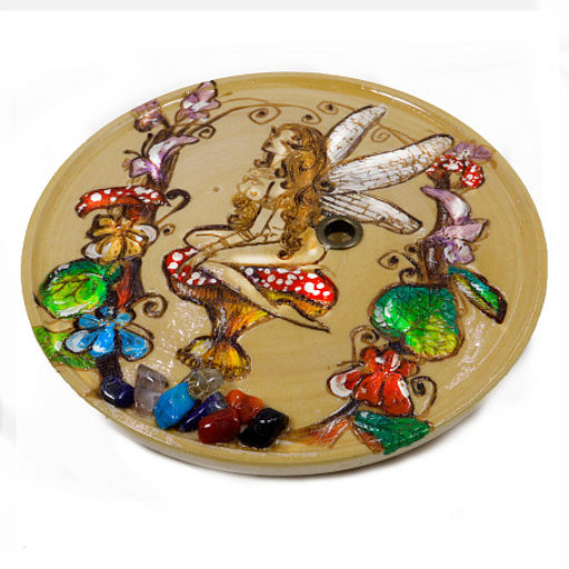 Подставка под благовония Лесная Фея символ счастья и неожиданного везения ручная роспись