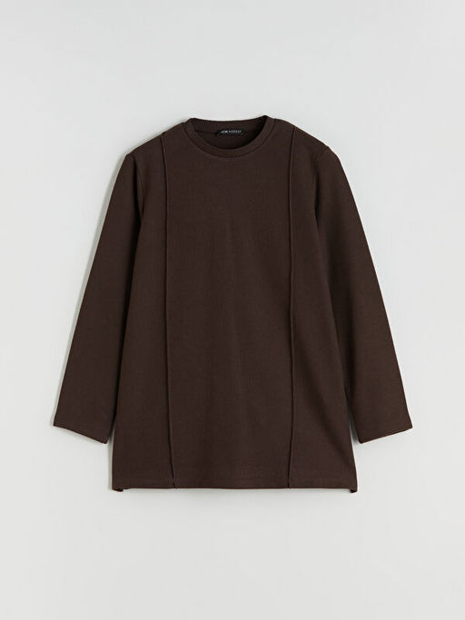 Bisiklet Yaka Kad?n Sweatshirt Tunik