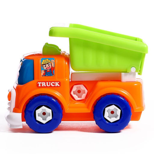 Конструктор винтовой Эвакуатор с машинкой, с отвёрткой и насадкой + знаки - Simaland фото 3