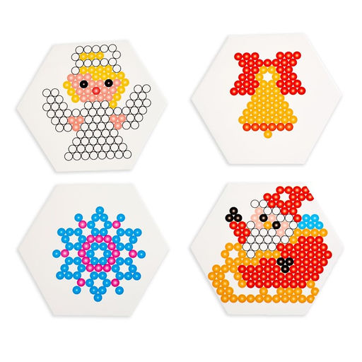 Цена за 2 шт. Аквамозаика Дед Мороз с ангелом, украшения на ёлку, в пакете - Simaland фото 2