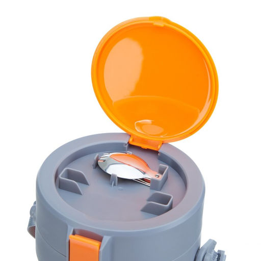 Термос для еды, 1.5 л, сохраняет тепло до 12 ч, нержавеющая сталь, пластик, оранжевый - Simaland фото 5