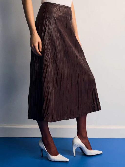 Плиссированная юбка миди / Zarina