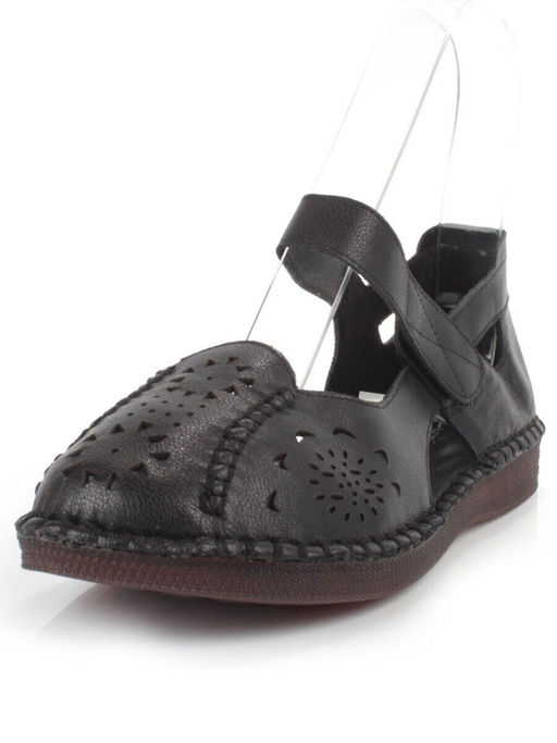 08-5008-1 BLACK Босоножки женские (натуральная кожа)