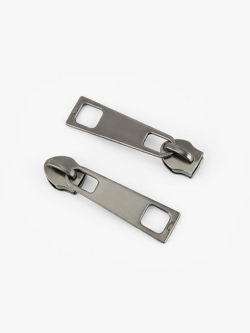 Бегунок галантерейный для молнии «Спираль», №5, 10 шт., цвет чёрный никель