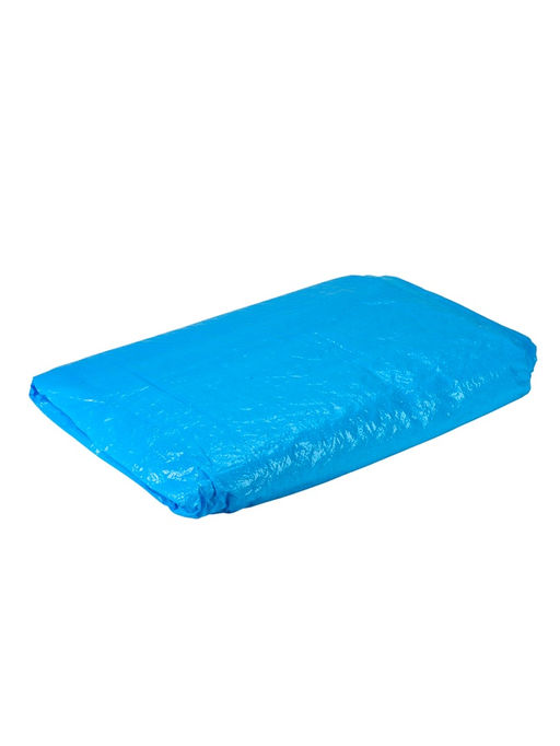 Тент защитный, 5×6 м, плотность 75 г/м², УФ, люверсы шаг 1 м, голубой