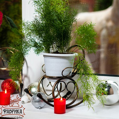 Цветочница на окно 95-037 - Фабрика интерьерной ковки фото 2