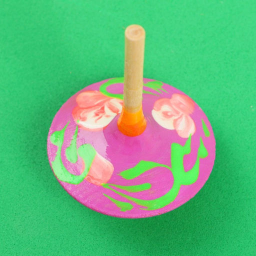 Каталка-волчок, с росписью, МИКС