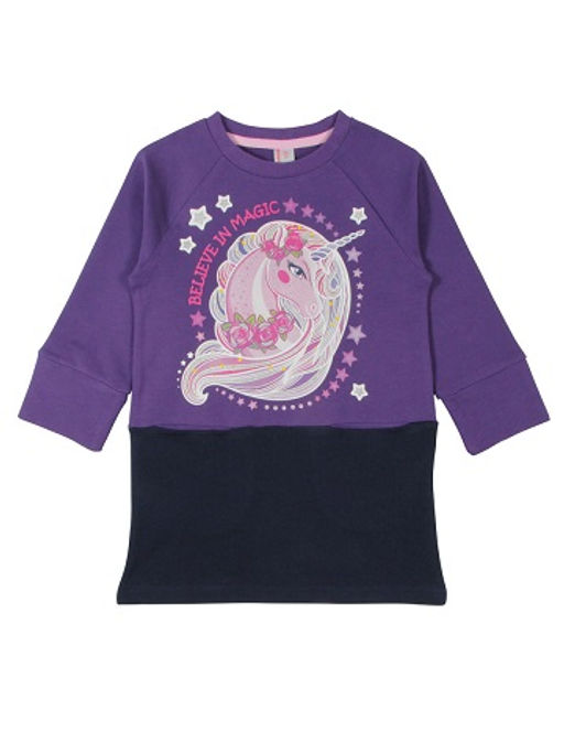 CRB wear/CWK 62255 Платье для девочки , фиолетовый/Ex.Cherubino  фото 2