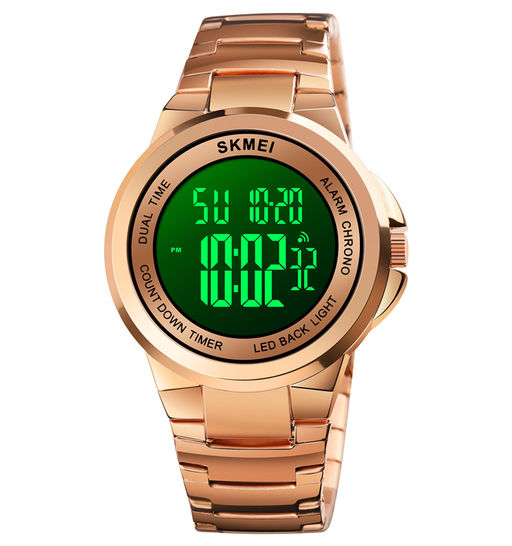 Часы наручные Skmei мужские электронные 1712rose-gold-white