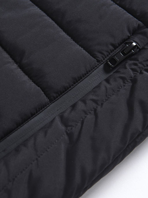 Куртка мужская стёганая с капюшоном с графеновой подкладкой черного цвета 9625_1Ch