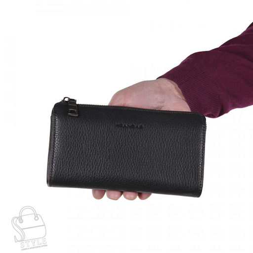 Клатч мужской кожаный 118-2H black Heanbag