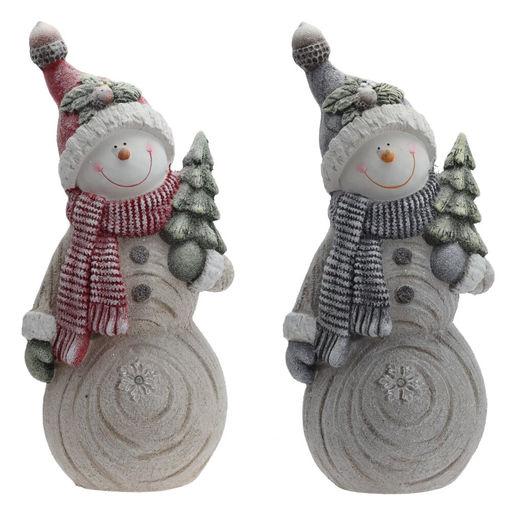 Фигурка декоративная "Снеговик" с подсветкой (АААх3, н/п) , L25 W15 H54 см, 2в.