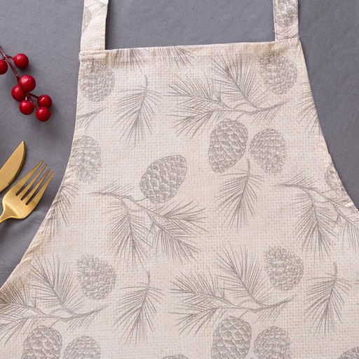 Фартук Этель Еловые ветви 70х61 см, 100% хлопок, саржа 190 гр/м2  фото 6