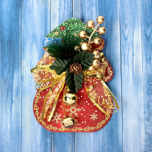 Ёлочная игрушка Зимнее волшебство. Новогодний стиль пластик, бант прозрачный, 1612 см, золото фото 5