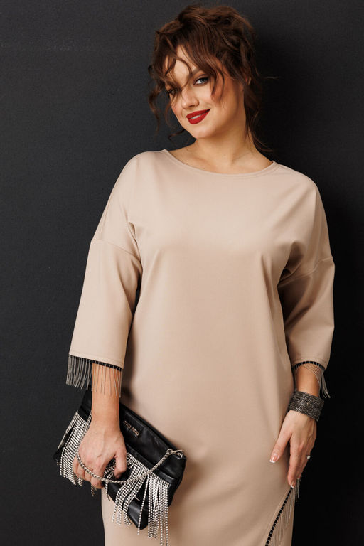 Платье Anastasia 1308 кофе  фото 7