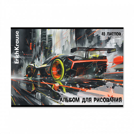 Цена за 5 шт. Альбом для рисования на скобе ErichKrause Adrenaline Speed, А4, 40 листов_MIX-PACK фото 3