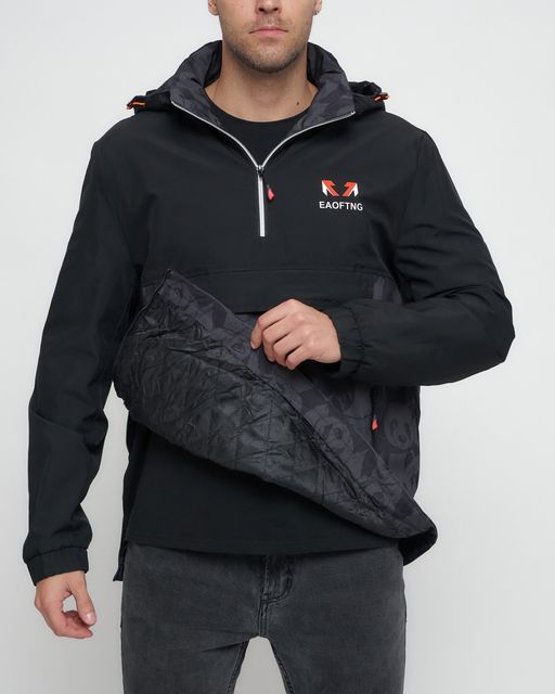 Куртка-анорак спортивная мужская цвета хаки 88629Kh - Wonderrman фото 12