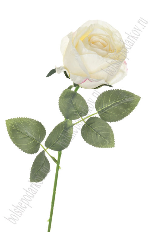 Веточка декоративная "Роза" 52 см (SF-7873) бежевый