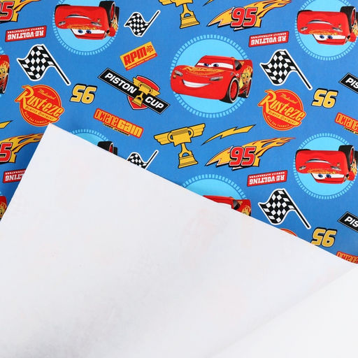 Цена за 10 шт. Бумага упаковочная глянцевая «Машинки», 70 × 100 см