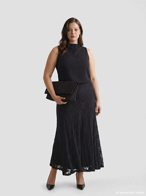 Beli Lastikli Dantelli F?rf?rl? Etek