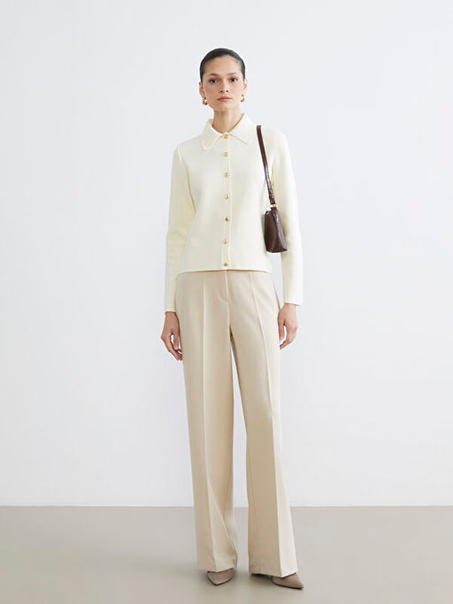 G?mlek Yaka Kad?n Triko H?rka